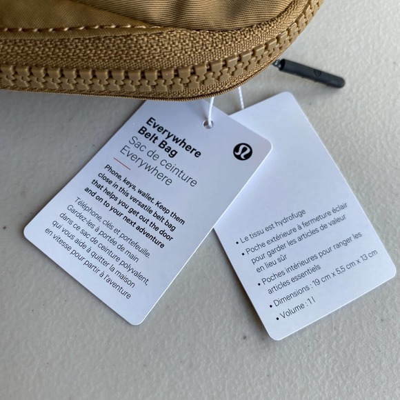 NWT Lululemon Everywhere Belt Bag 1L Allspice Fall Limited Color Way Light Brown - Picture 5 of 13